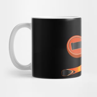 NHL - PA Orange Black Stick and Puck Mug